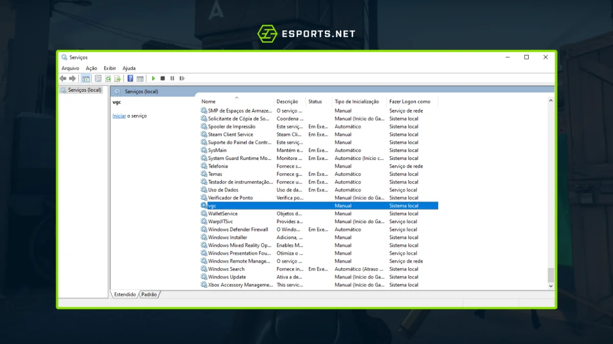 VALORANT não abre, solucões