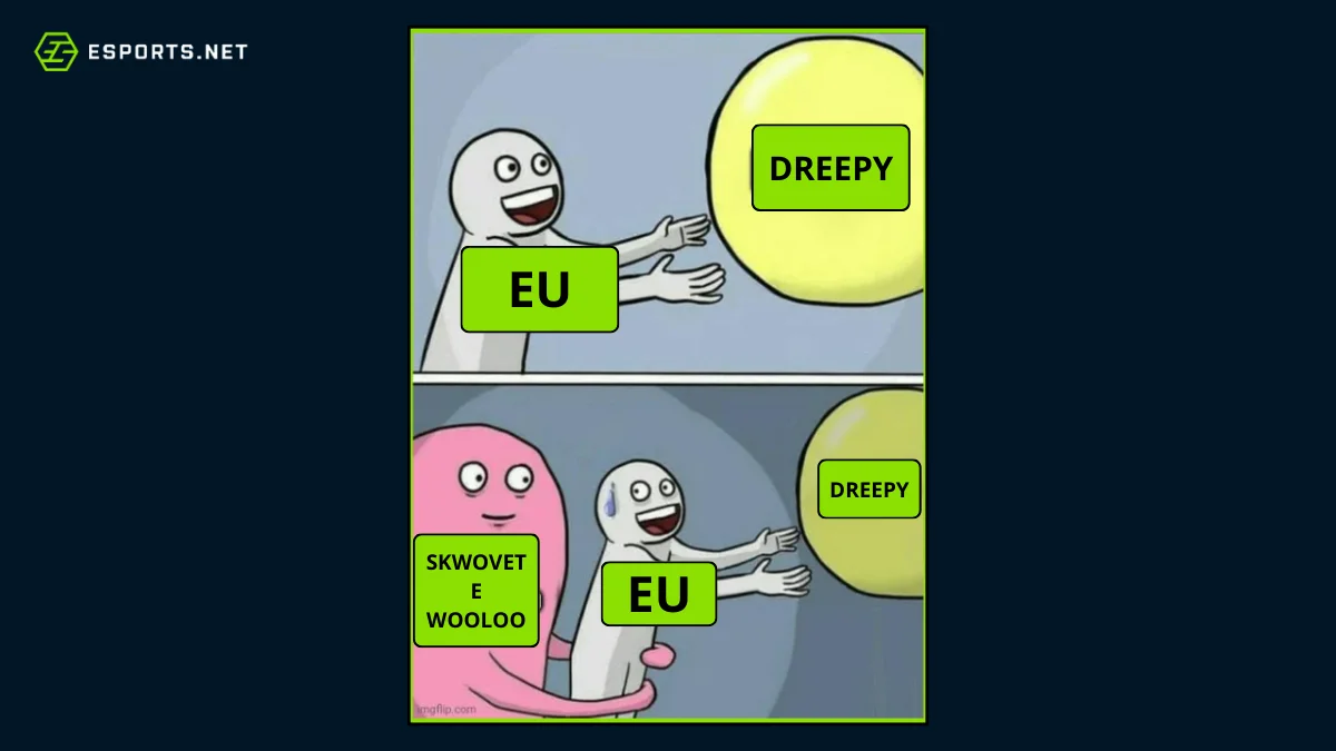 Meme sobre o spawn do Dreepy