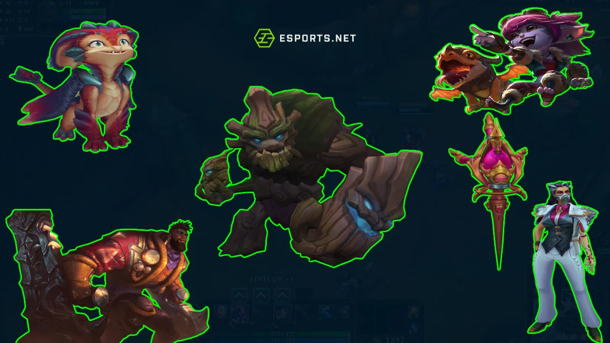 Campeões menos jogados do LoL