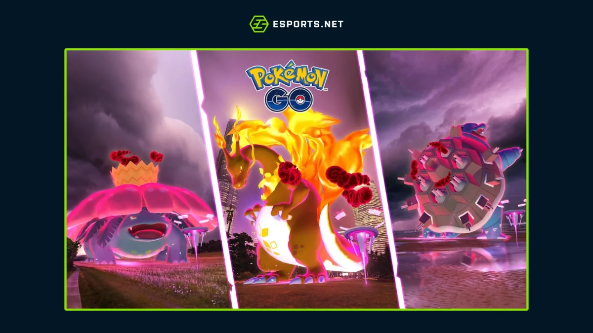 Pokémons Gigantamax no evento Jogue Gigante