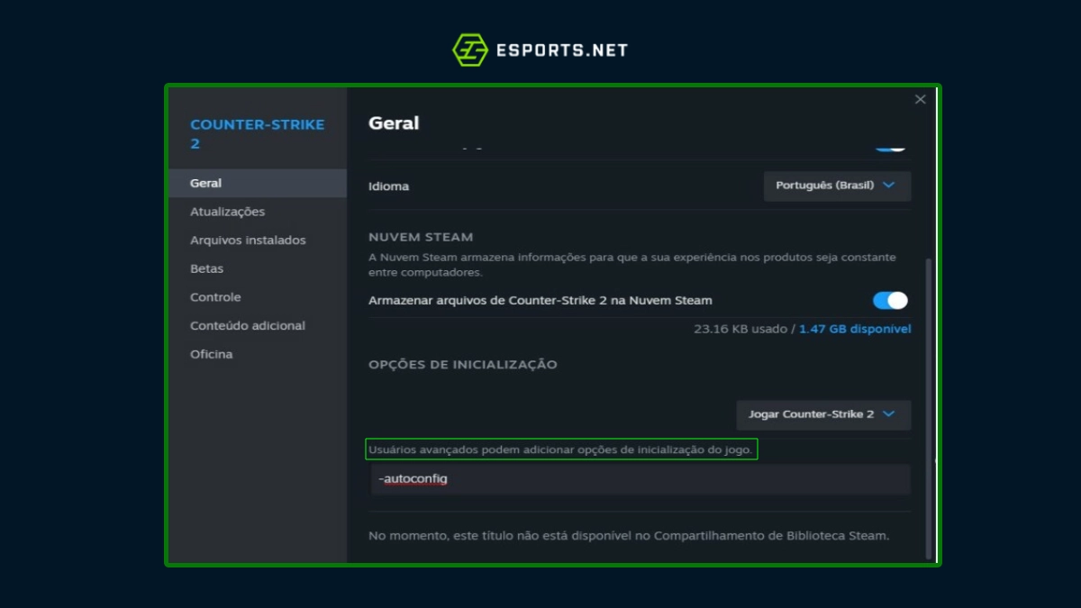 CS2 não abre