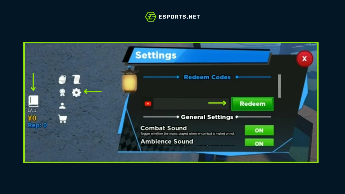 Códigos ativos Roblox Kaizen