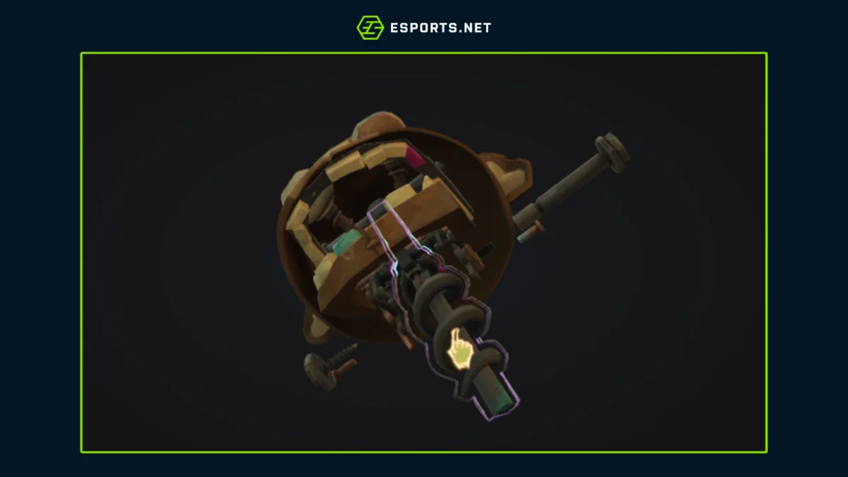 Remova a mola que fica no meio da cabeça do macaco