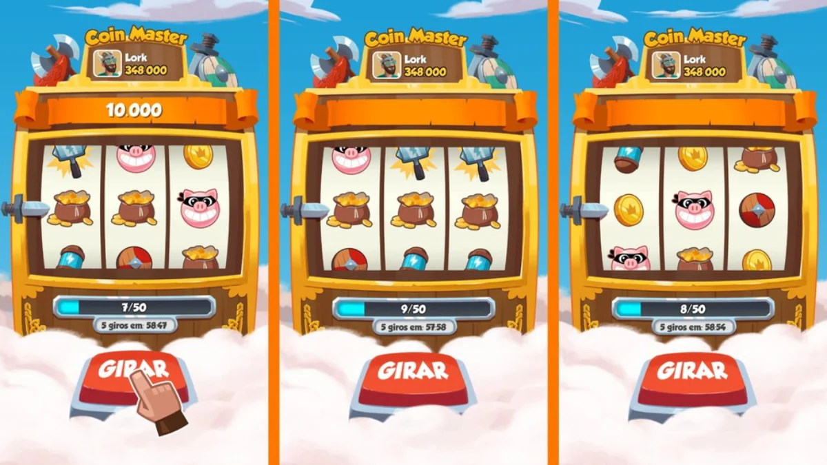 Giros grátis Coin Master