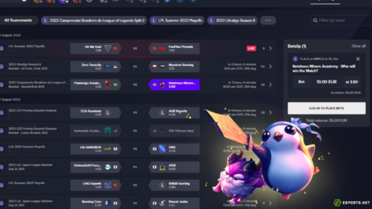 Guia de Odds no League of Legends