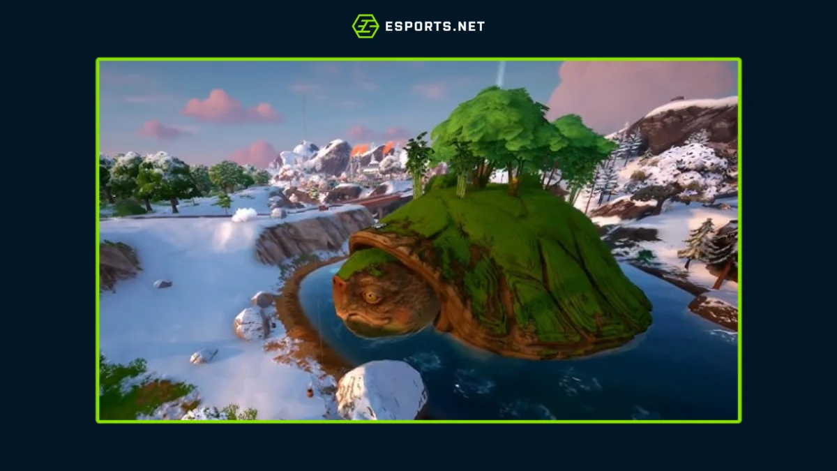 Tartaruga Gigante para a missão do Capítulo 6 do Fortnite