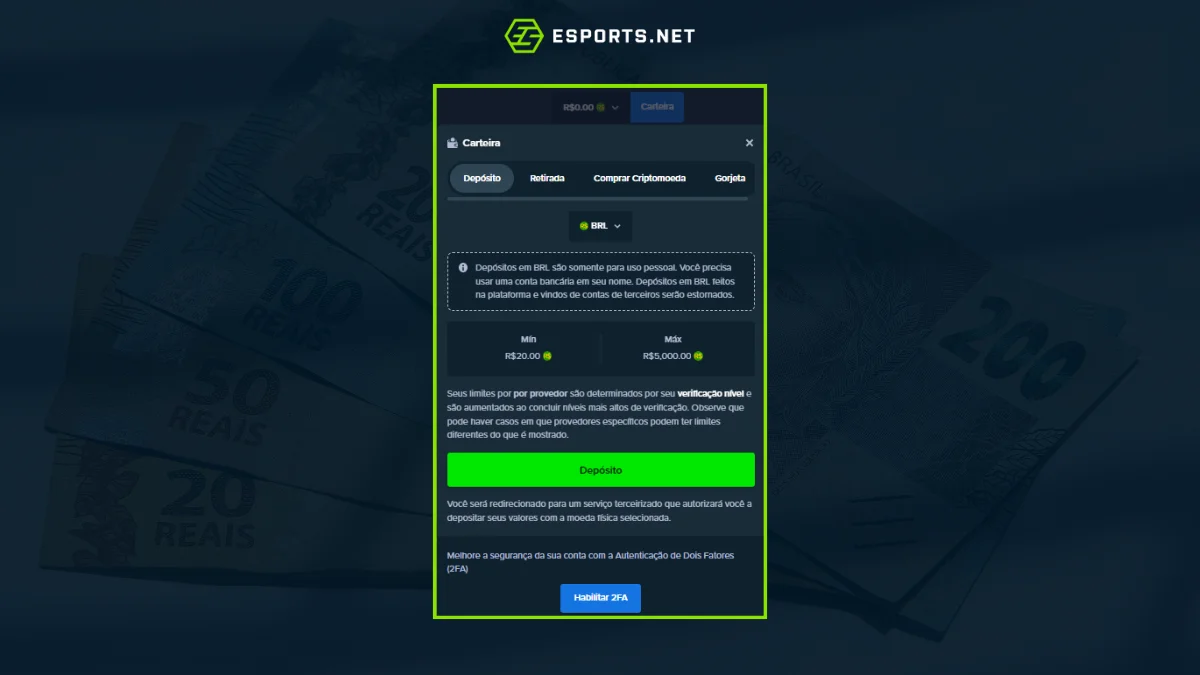 Veja como sacar na Stake