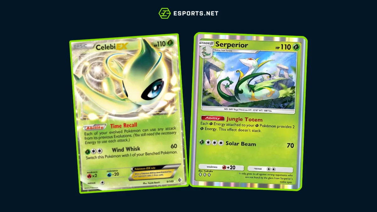 Pokémon TCG Pocket - Celebi ex e Serperior