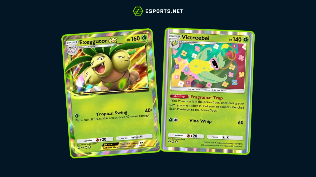 Pokémon TCG Pocket - Exeggutor ex e Victreebel