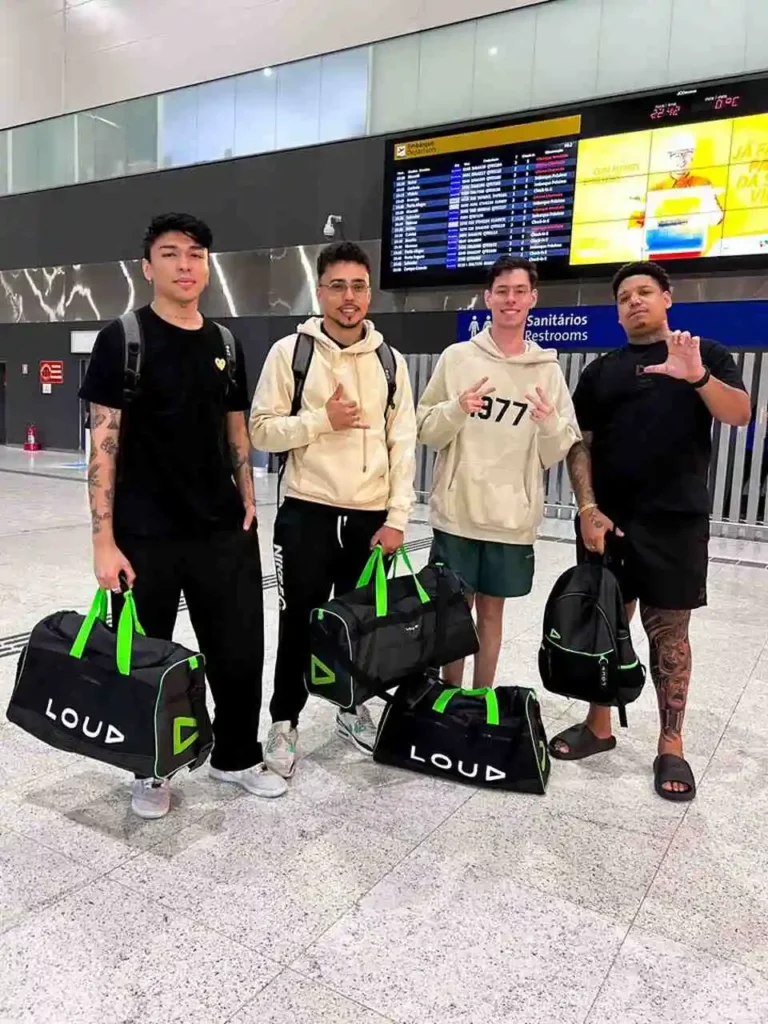 Parte da equipe da LOUD VALORANT indo para Los Angeles