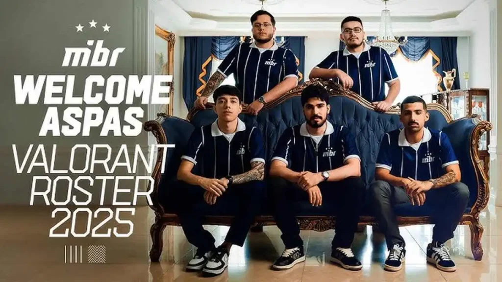 Equipe do MIBR, com aspas e nzr como os grandes cabeças da equipe