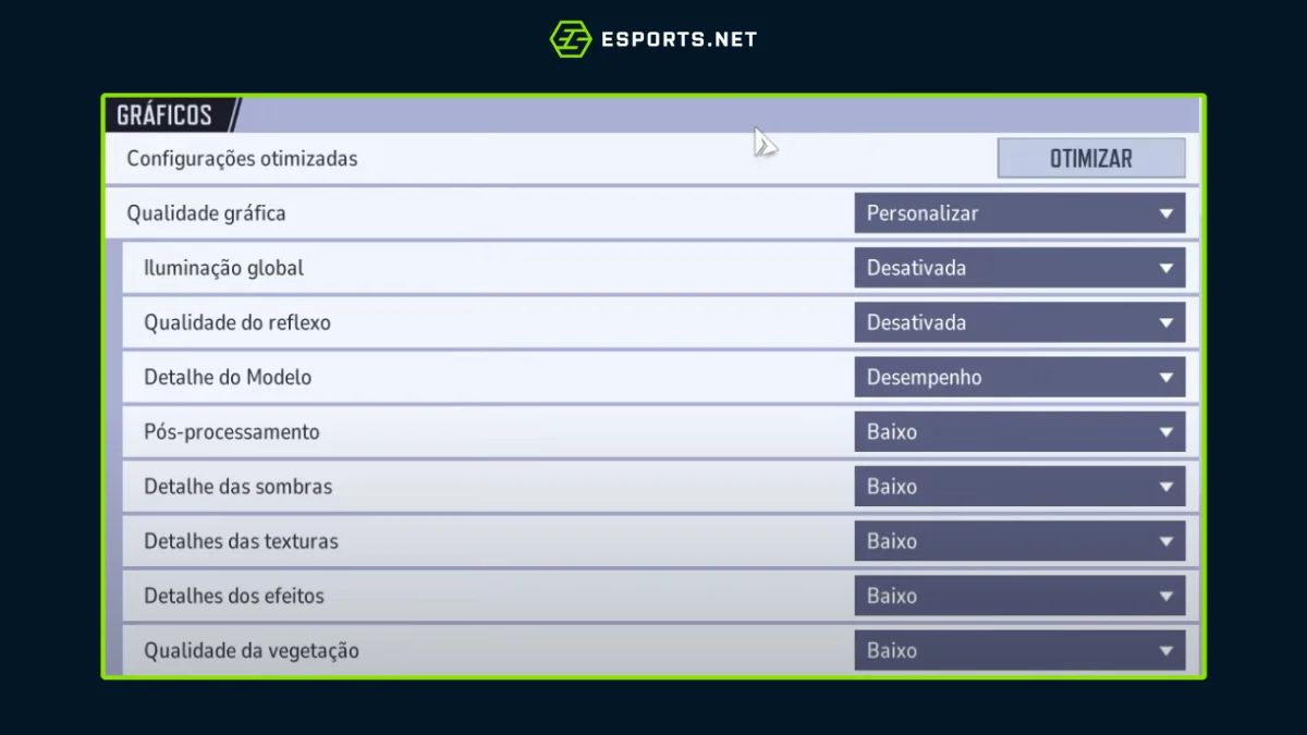 Otimização do Marvel Rivals