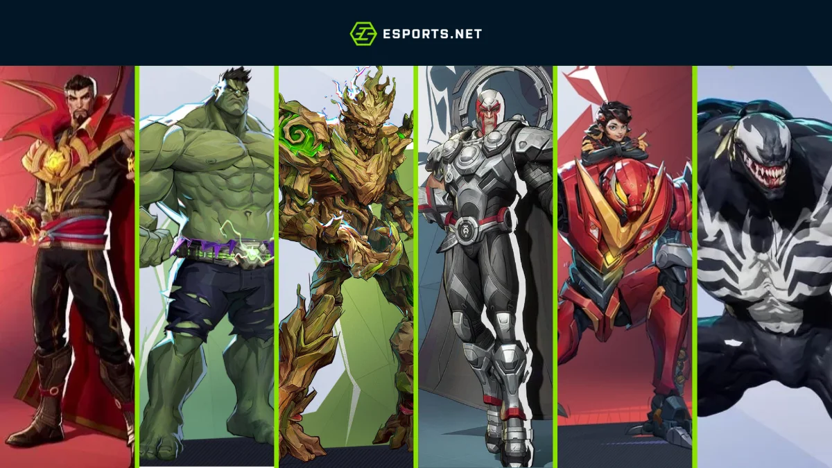 Todos os personagens de Marvel Rivals