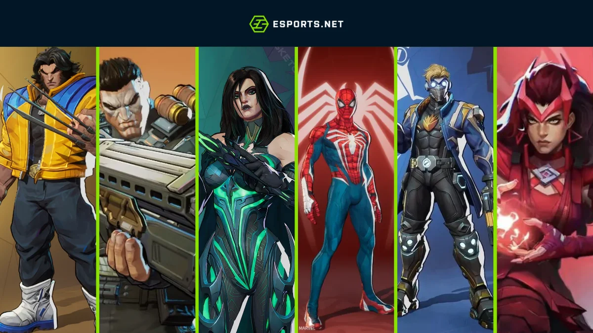 Todos os personagens de Marvel Rivals