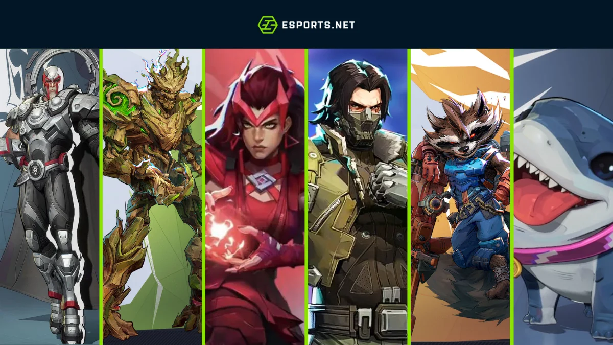 Magneto, Groot, Feiticeira Escarlate, Soldado Invernal, Rocket Racoon, Jeff, o Tubarãozinho