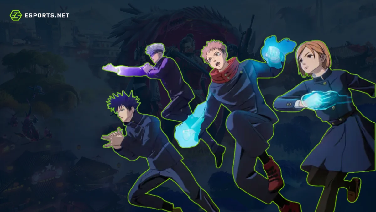 Segunda leva de skins da collab com Jujutsu Kaisen no Fortnite