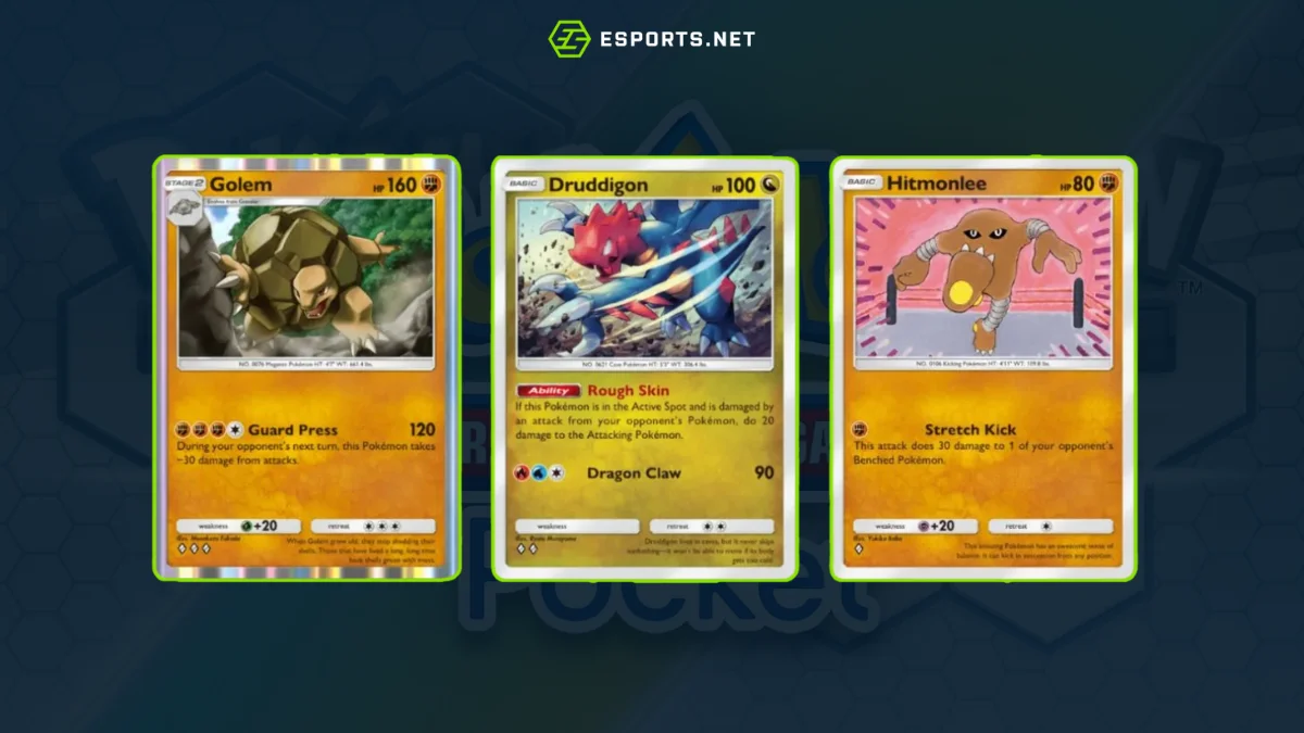 Melhor deck do tipo lutador para o modo solo no Pokémon TCG