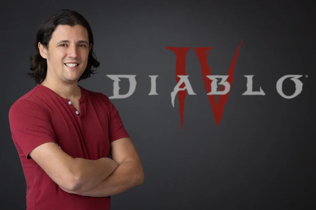 Adam Jackson, na época que trabalhava no Diablo IV