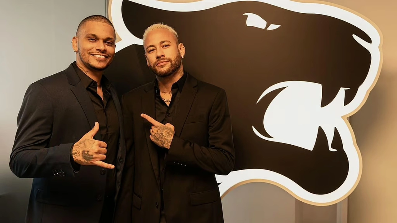Neymar Jr. e Cris Guedes, representando a FURIA no Kings League