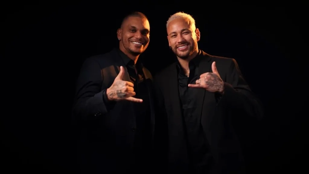 Cris Guedes e Neymar Jr.