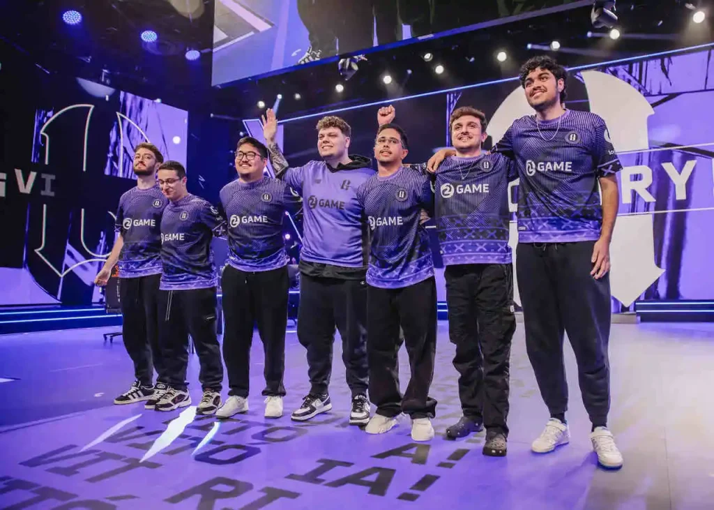 Time da 2GAME, após vencer o confronto contra a LOUD, pelo VCT Américas