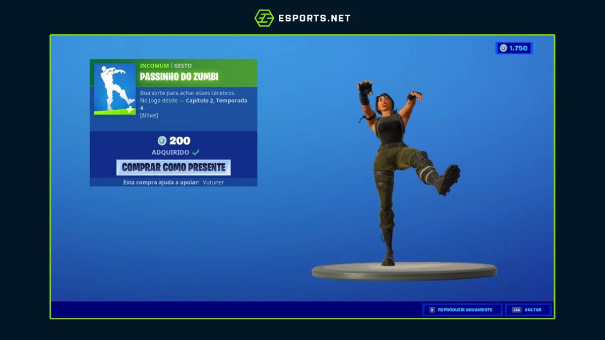 Todas as danças do Fortnite