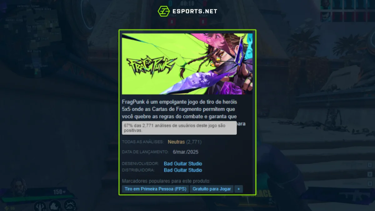 O de FragPunk lançamento no PC também está enfrentando problemas técnicos