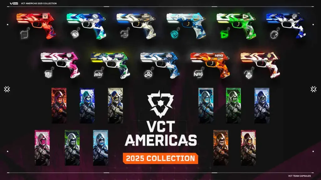 Bundle das equipes do VCT Américas 2025