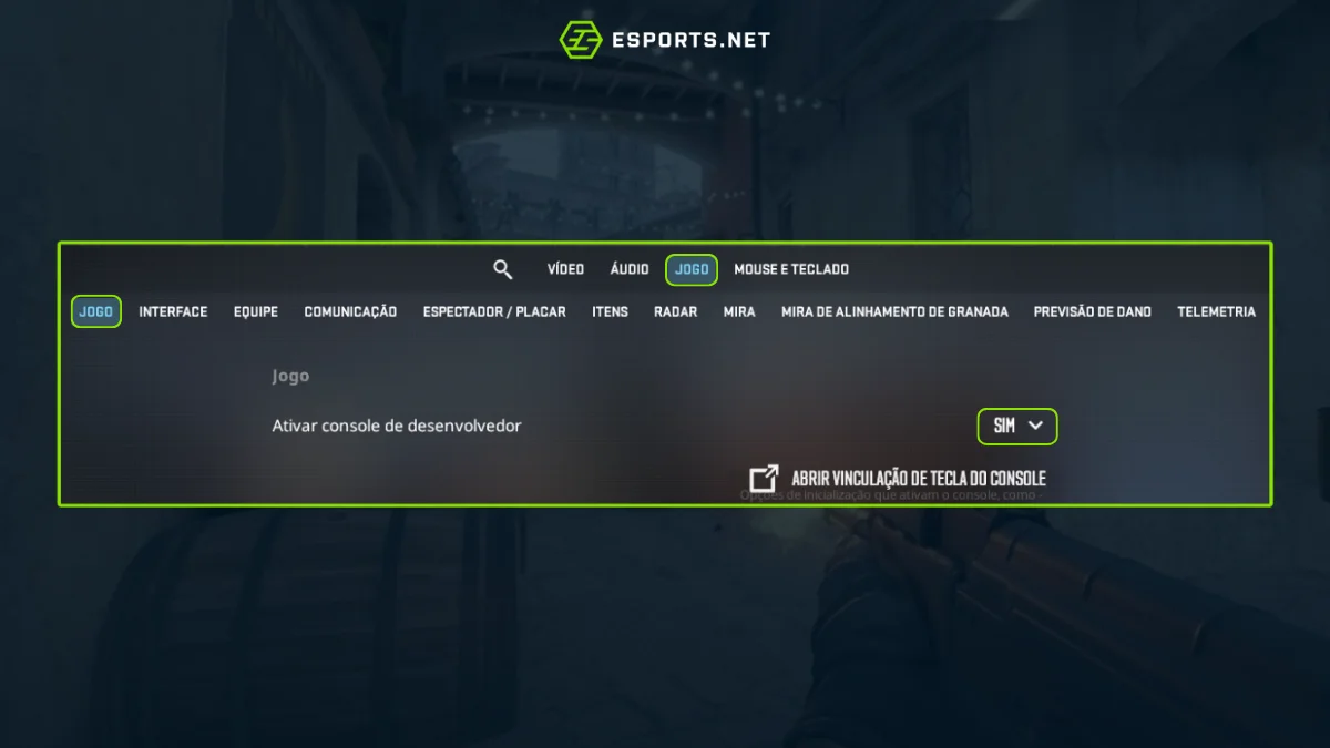 Como fazer bind para trocar de mão no CS2