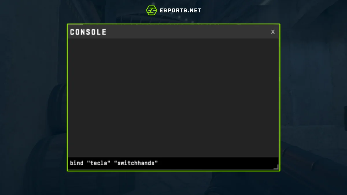 Como fazer bind para trocar de mão no CS2