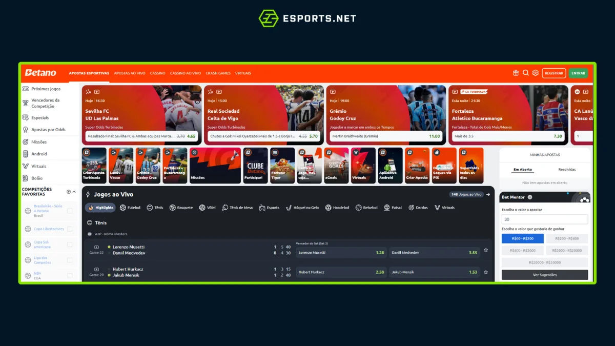 Novas plataformas de Cassino e apostas 2025