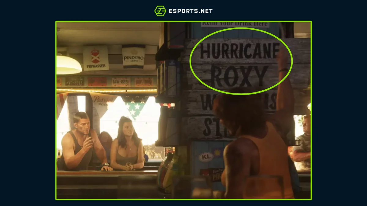 Referência ao furacão Roxy