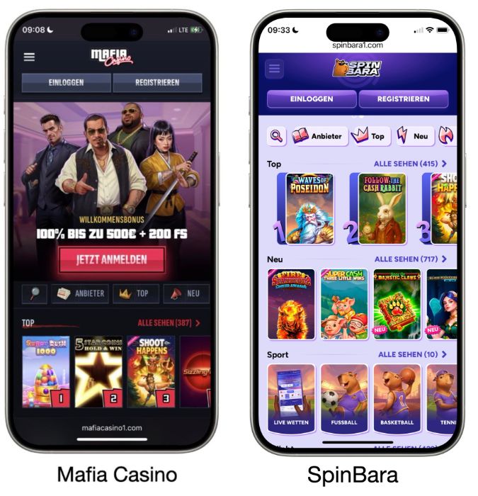 Mafia Casino vs. SpinBara