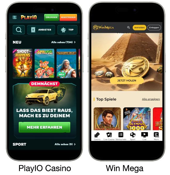 PlayIO vs WinMega
Krypto Casinos