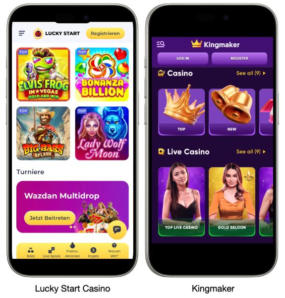 Lucky Start vs Kingmaker
Casinos mit 5 Euro Einzahlung – Willkommensbonus