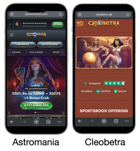 Astromania vs Cleobetra
Live Casino Gameshows