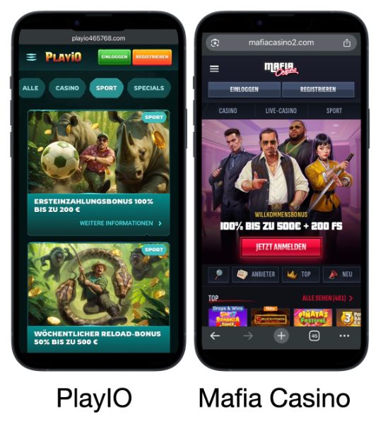 PlayIO vs Mafia casino
Live Casino Gameshows