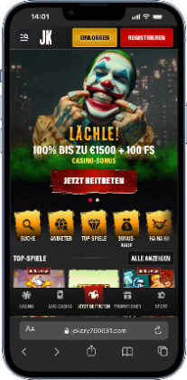 Jokery Casino Homepage