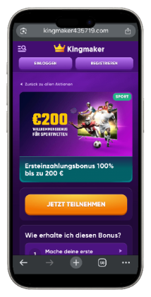 Kingmaker Sportwetten angebot