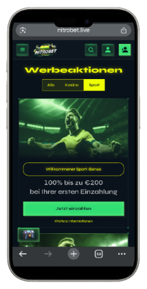 Nitrpbet Sportwetten Angebot