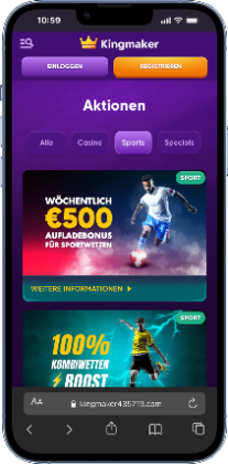 Kingmaker Sport Aktionen