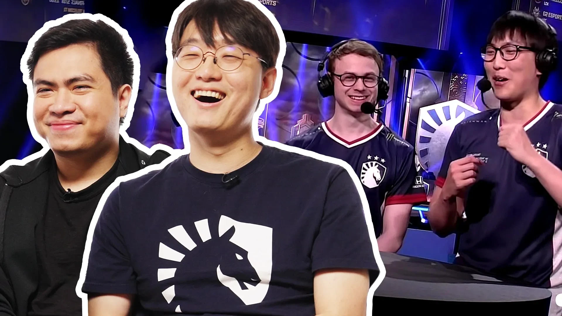 Spieler von Team Liquid in einem Studio
