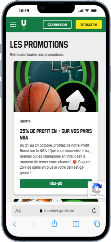 promotions de Unibet