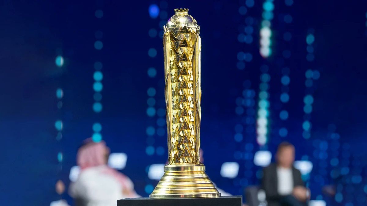 image qui montre le trophée représentant la esports world cup 2026