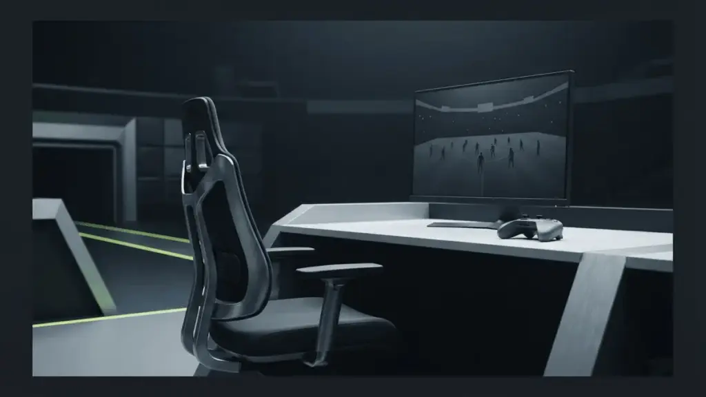 Empty esports football gaming station symbolizing Ilian’s departure and an open EA SPORTS FC transfer market