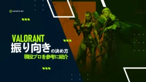 【VALORANT】振り向きの決め方を徹底解説