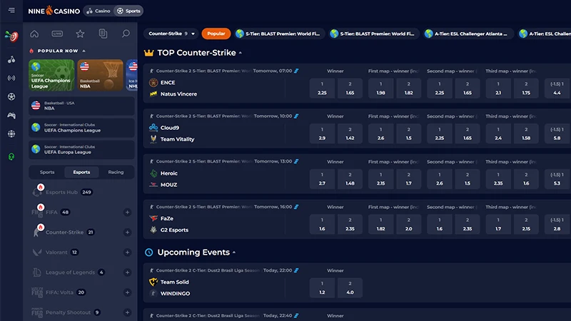 ナインカジノ eスポーツ