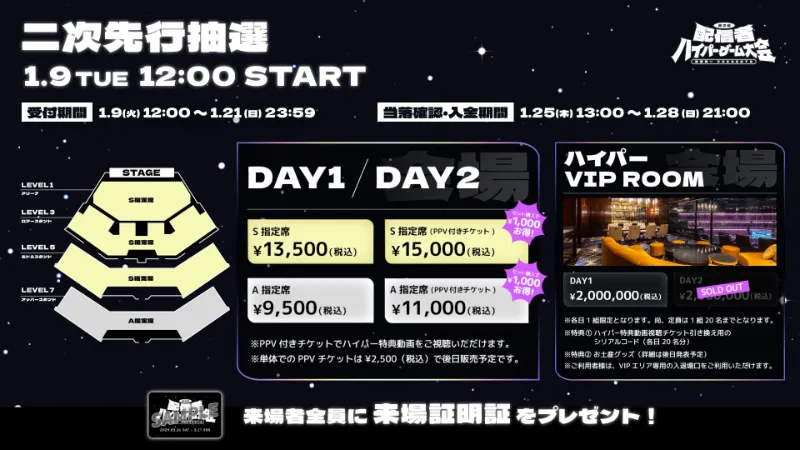 第2回配信者ハイパーゲーム大会 チケット