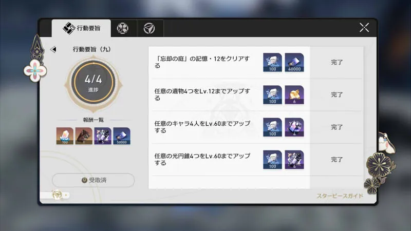 崩壊スターレイル_開拓レベル_10