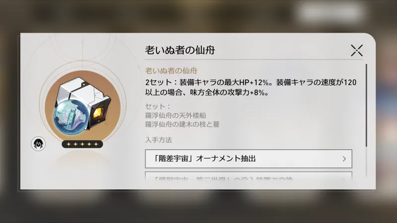 崩壊スターレイル サンデー 遺物